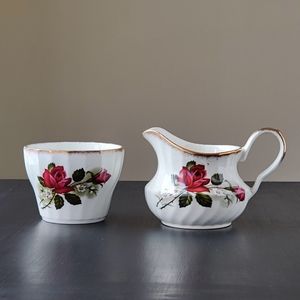 Vintage | Aynsley & Co. Ltd | English Ironstone | creamer & sugar bowl